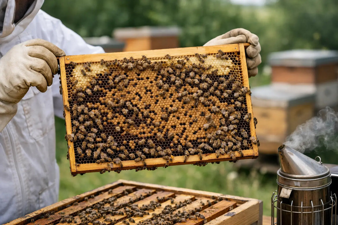 Brood Pattern Lesson Tee for Beekeepers Who Read Frames