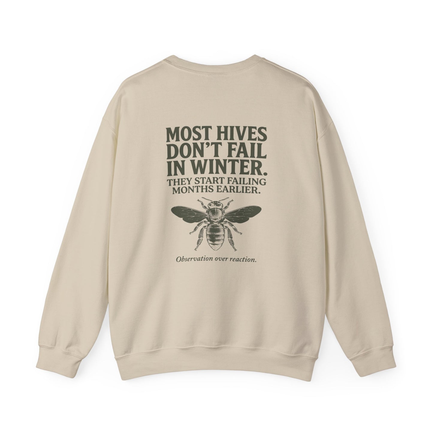 Most Hives Don't Fail in Winter Crewneck | Gift for Beekeepers
