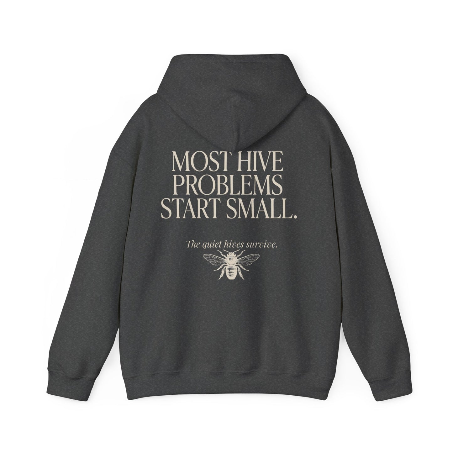 Most Hive Problems Start Small Hoodie | Gift for Beekeepers
