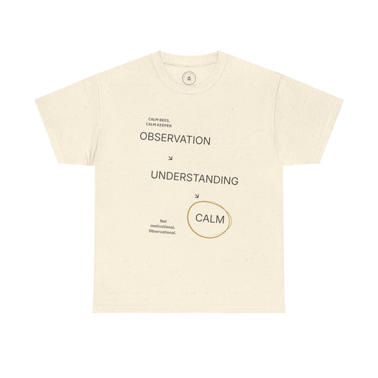 Calm Bees Calm Keeper Beekeeping T Shirt