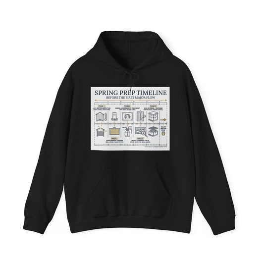 Spring Prep Timeline Beekeeping Hoodie