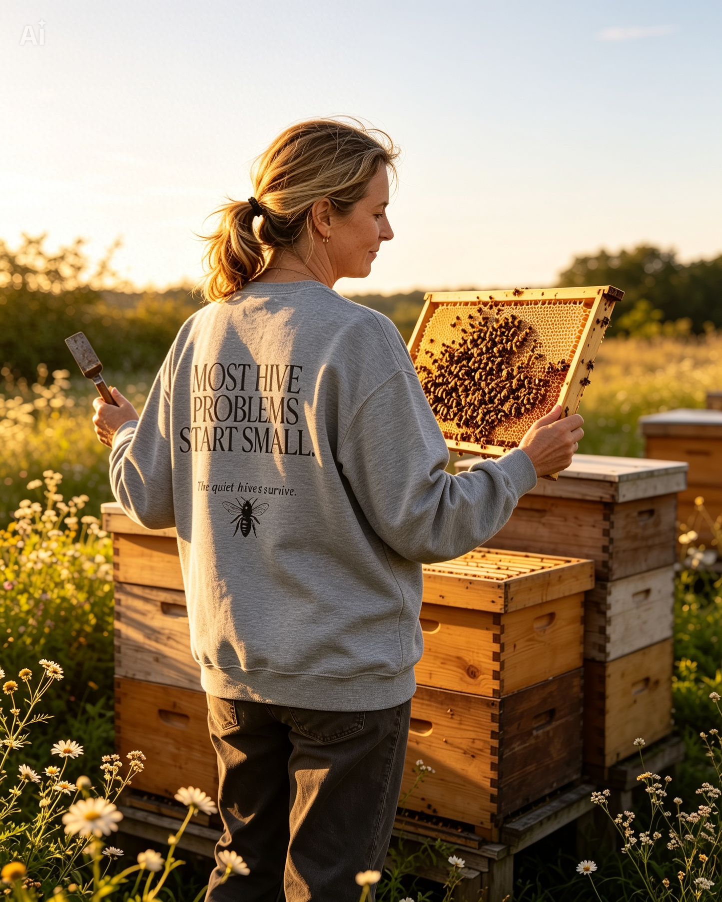 Most Beginners Lose Hives Because Crewneck | Gift for Beekeepers