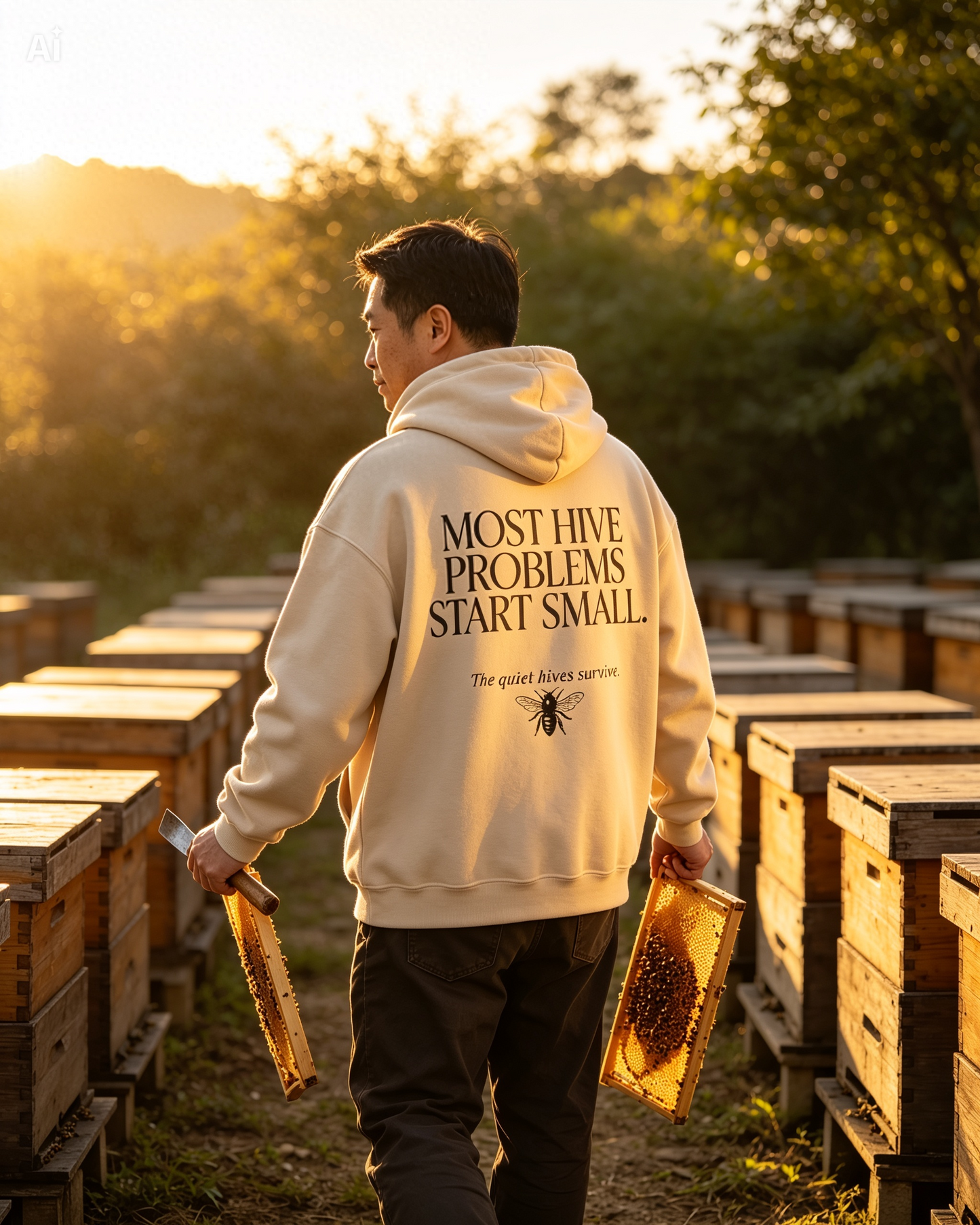 Most Hive Problems Start Small Hoodie | Gift for Beekeepers
