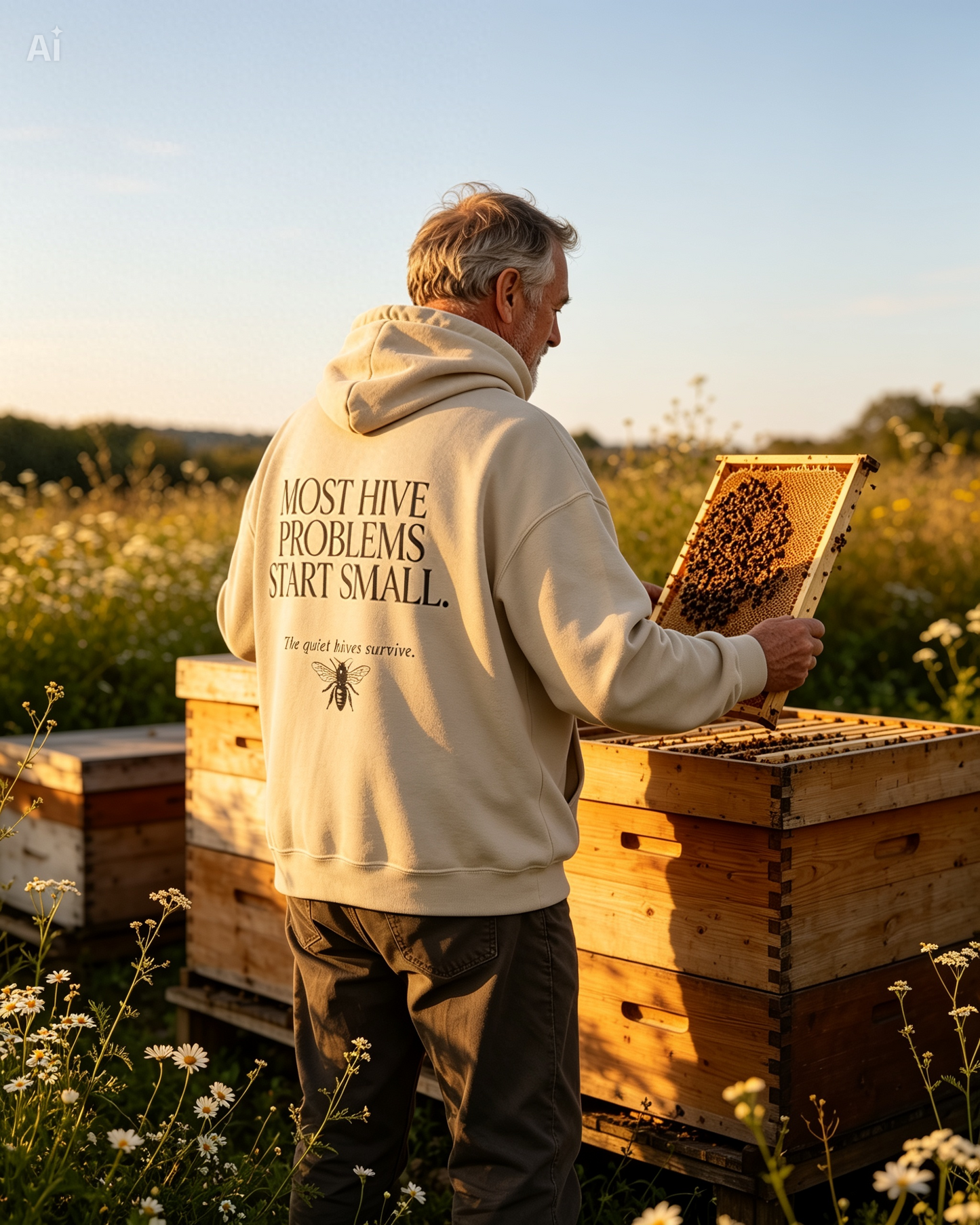 Most Hive Problems Start Small Hoodie | Gift for Beekeepers