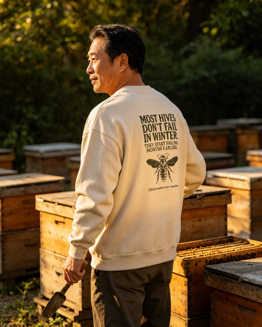 Most Hives Don't Fail in Winter Crewneck | Gift for Beekeepers