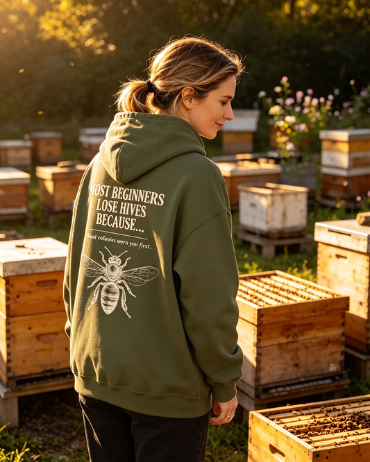 Most Beginners Lose Hives Because Hoodie | Gift for Beekeepers
