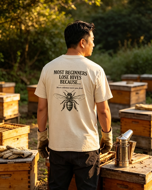Most Beginners Lose Hives Because Tee | Gift for Beekeepers