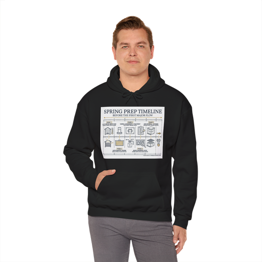 Spring Prep Timeline Beekeeping Hoodie